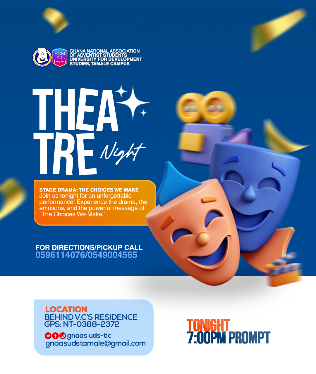 Theatre social media poster