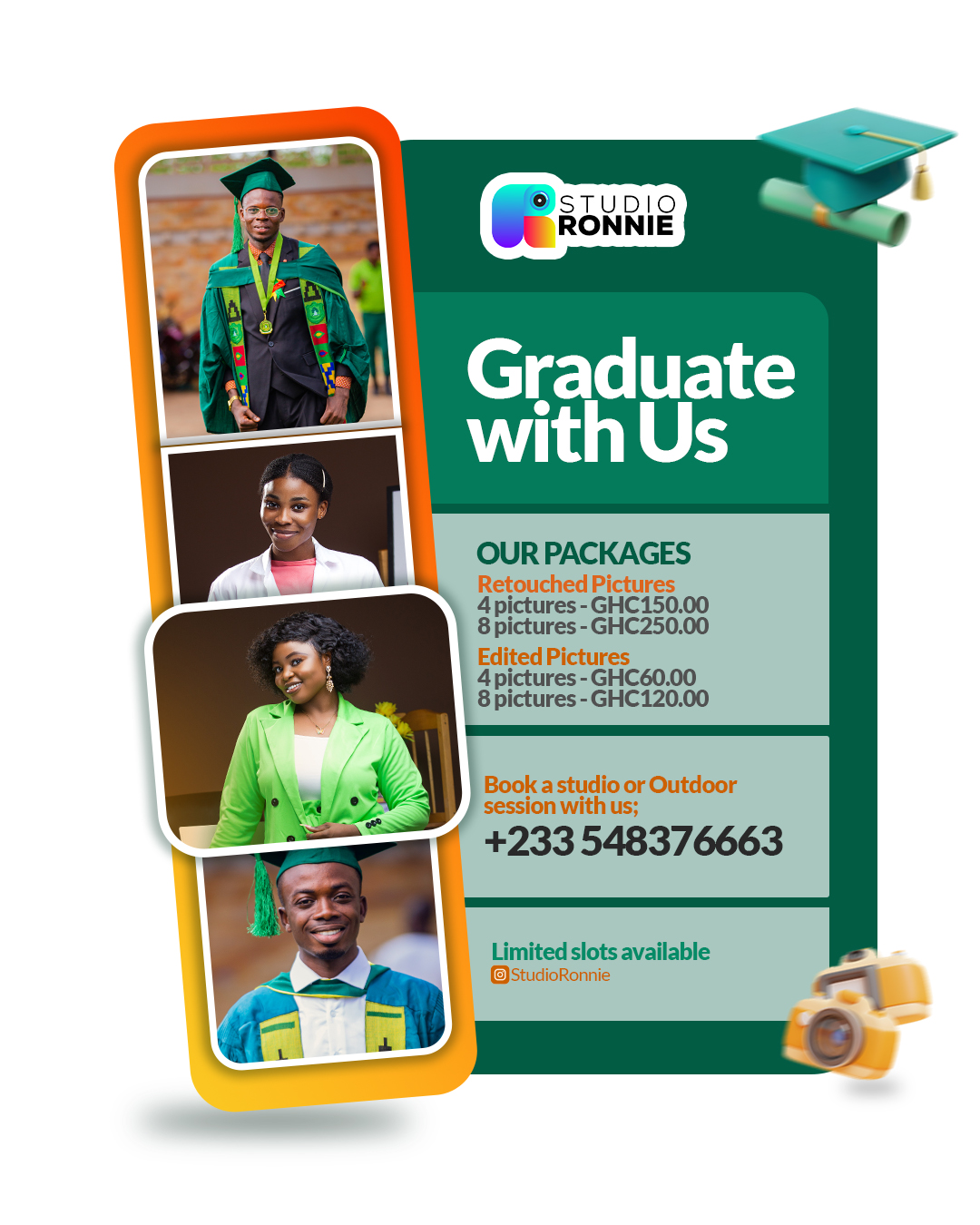 Graduate with us campaign graphic
