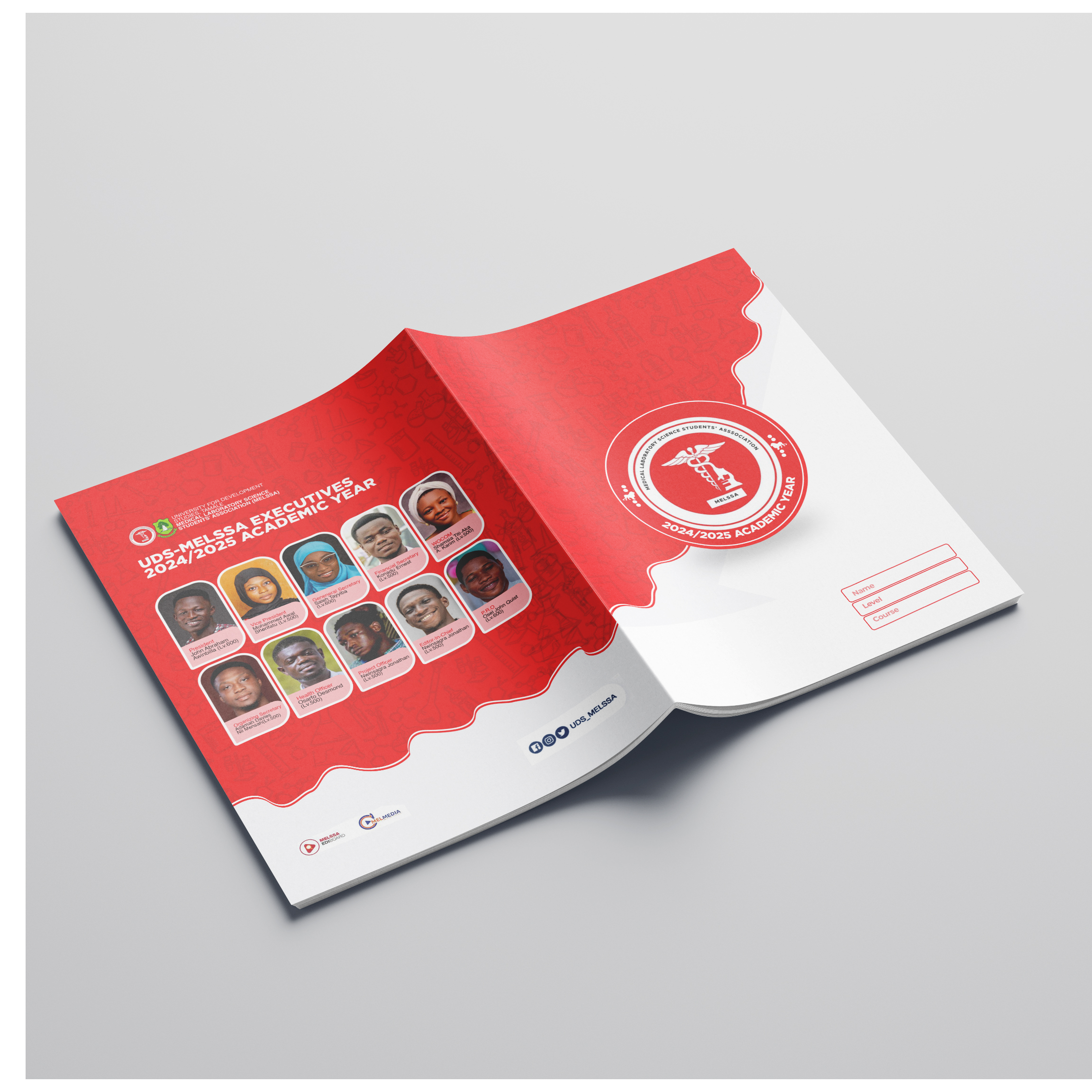 Booklet and stationery mockup