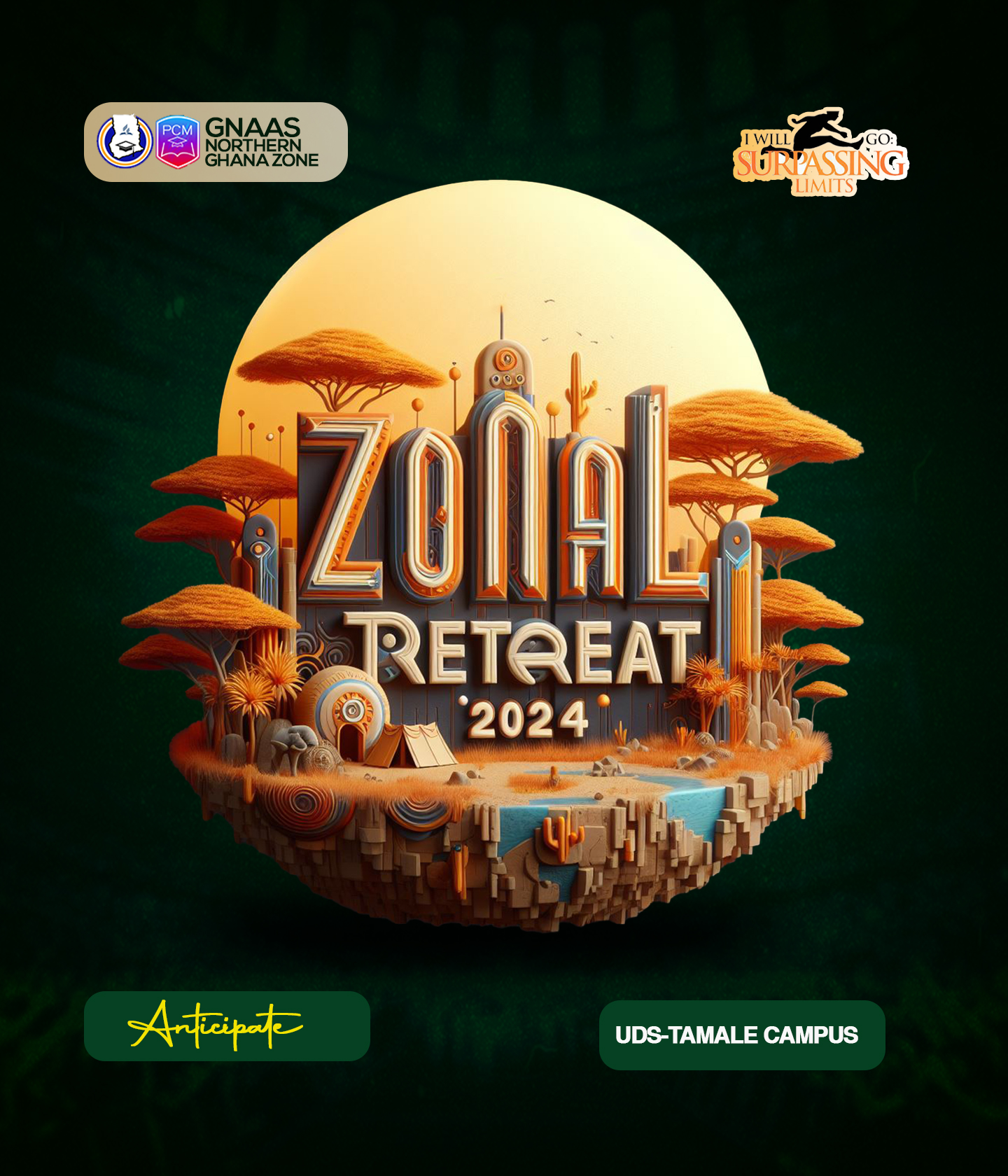 Zouq retreat event flyer