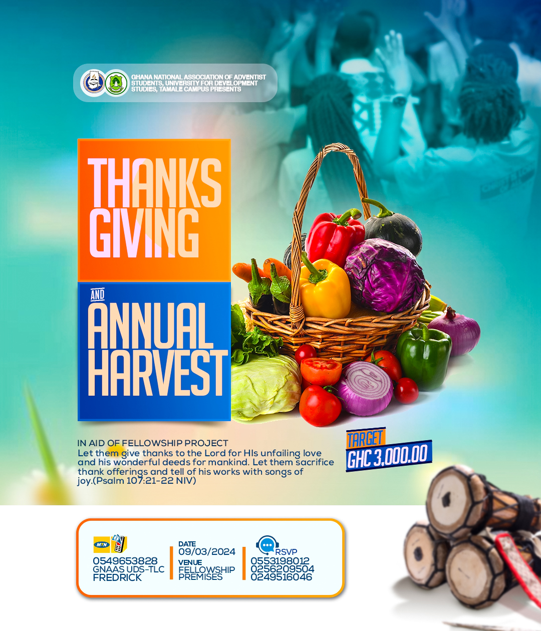 Annual harvest event flyer